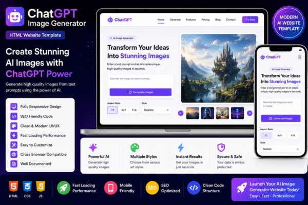 ChatGPT Image Generator Templates Bundle